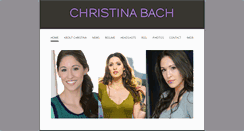 Desktop Screenshot of christinabachonline.com